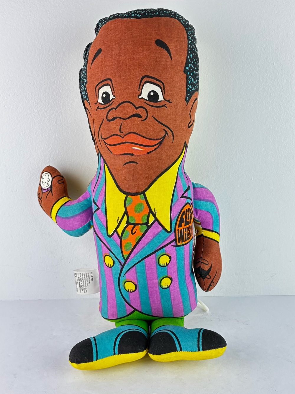 Flip Wilson Geraldine Vintage 1970 Shindana Street Corner Pull String Toy